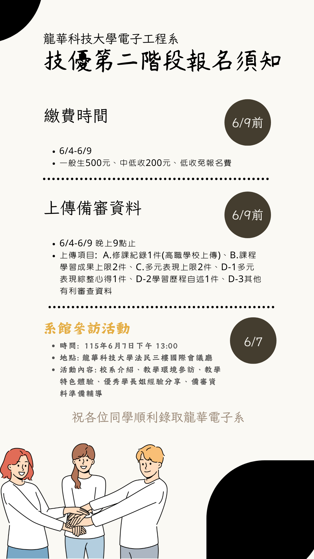 技優注意事項
